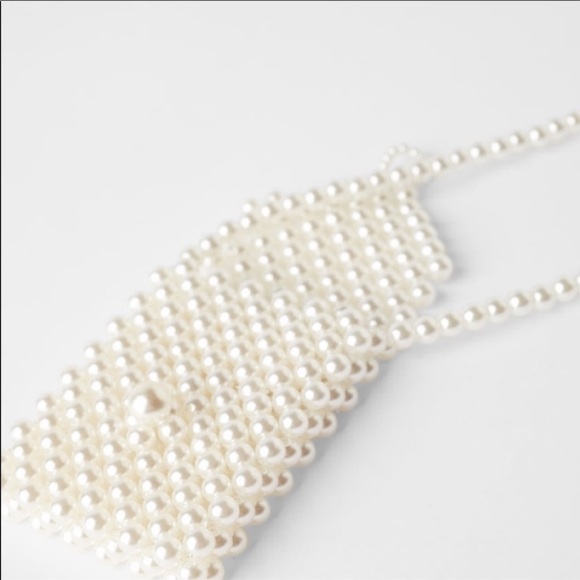 Zara pearl  beaded mini crossbody bag - Picture 11 of 13